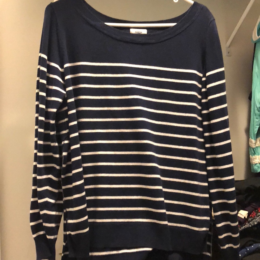 Old navy split side seam striped sweater